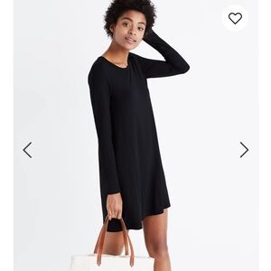 Madewell XS Long-Sleeve Swingy Tee Dress